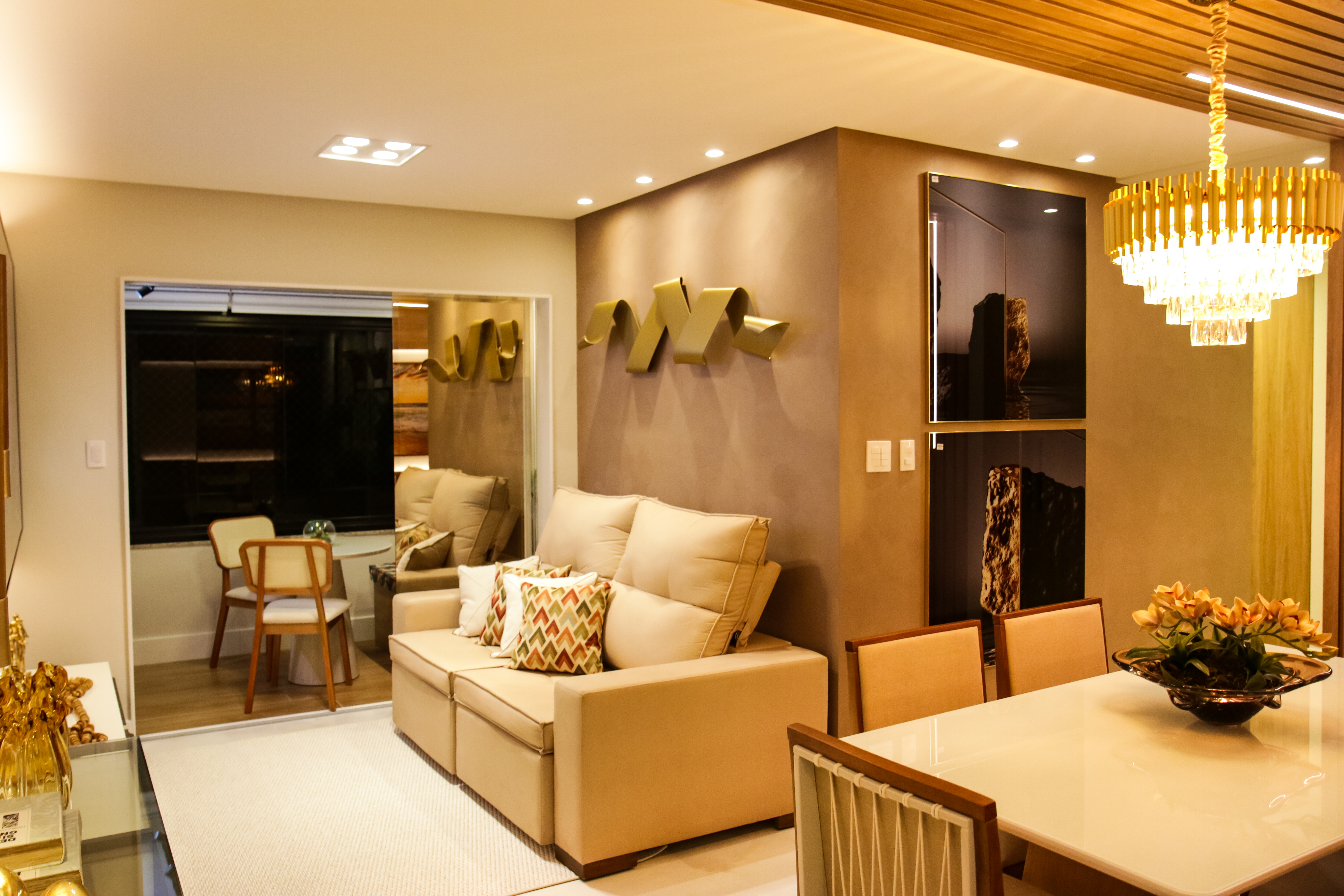 Ambiente com decoração contemporânea